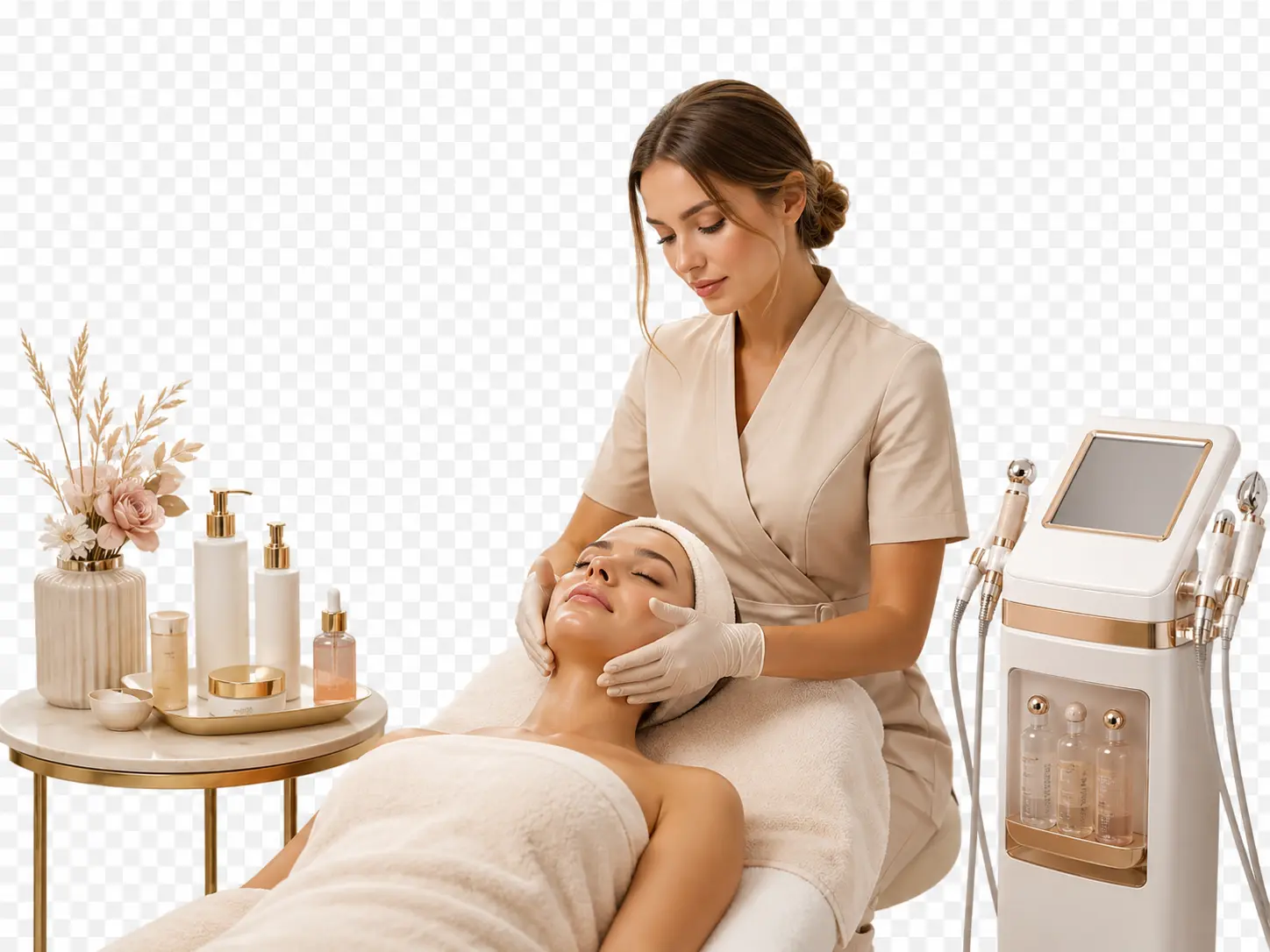 Limpieza facial premium en centro estético