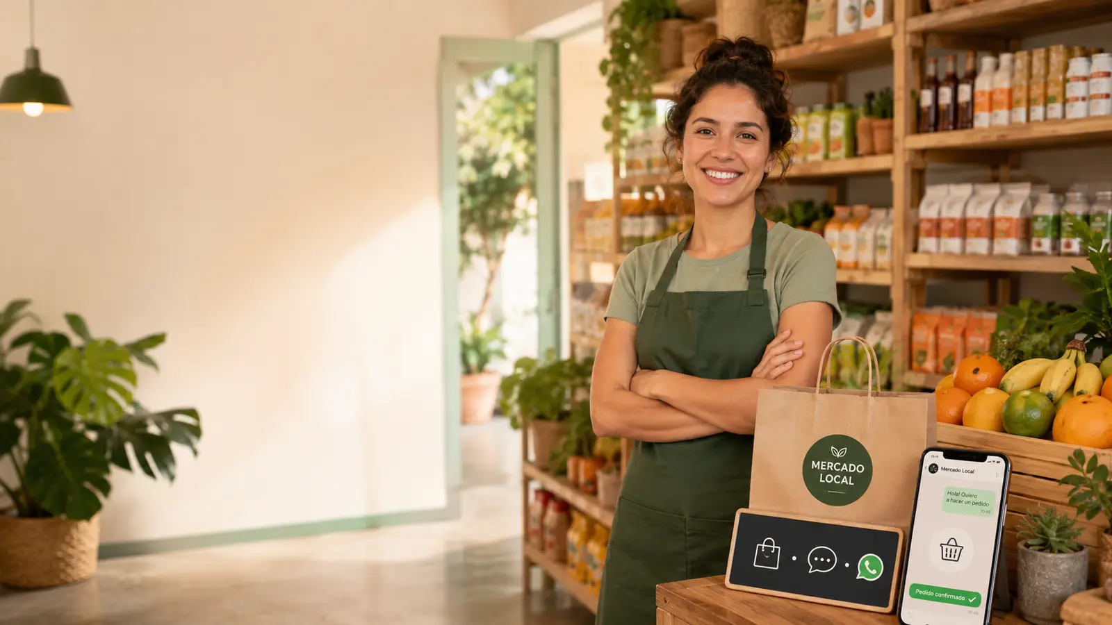 Demo conceptual de página para Negocio local: Mercado Local